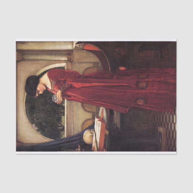 Papel De Seda The Crystal Ball, por John William Waterhouse -190 (Frente )