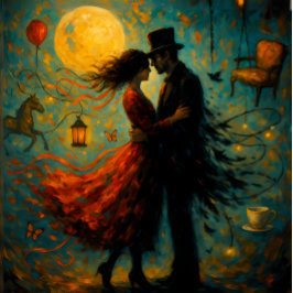 Papel De Seda The Dance Between – Surreal Romance Decoupage