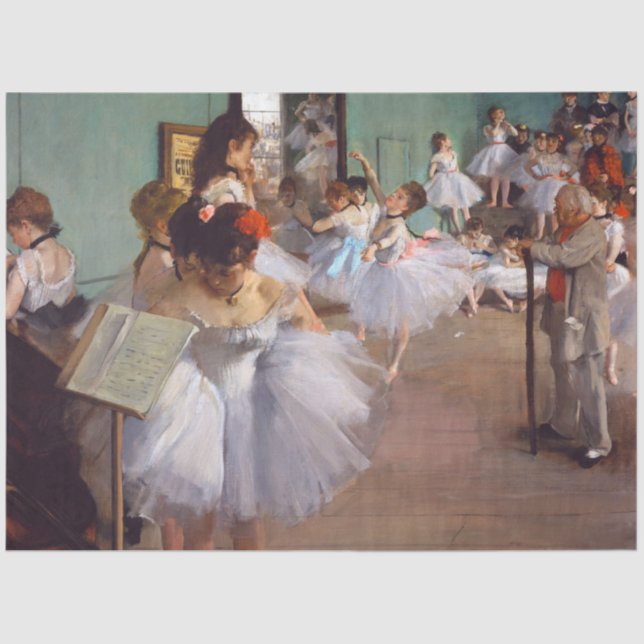 Papel De Seda The Dance Class, Edgar Degas (Frente )
