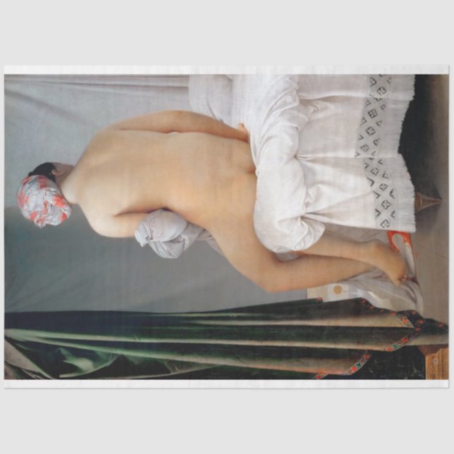 Papel De Seda The Excelente Bather (Sentada), Dominique Ingres (Frente )