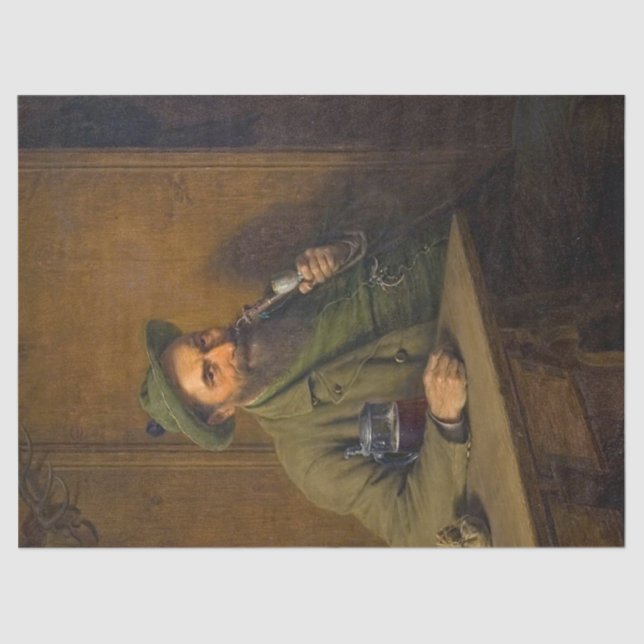 Papel De Seda The Forest Ranger (por Eduard von Grützner) (Frente )