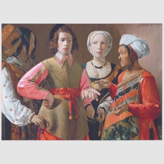 Papel De Seda The Fortune Teller, La Tour (Frente )