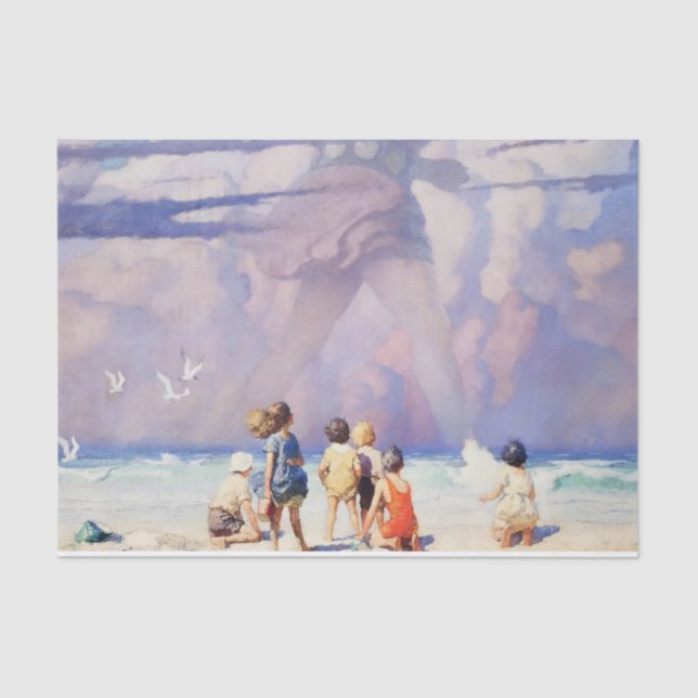 Papel De Seda "The Giant" Fairy Art do NC Wyeth (Frente )