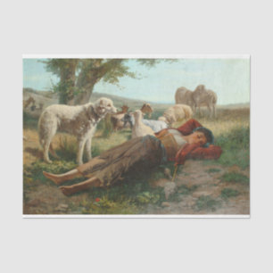 Papel De Seda The Goatherder Girl's Siesta (por Carlo Ademollo)
