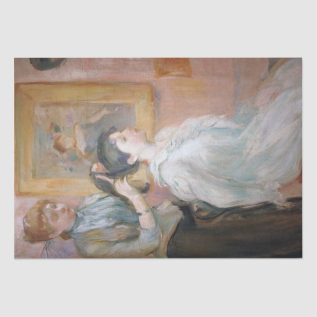 Papel De Seda The Hairstyle (por Berthe Morisot) (Frente )