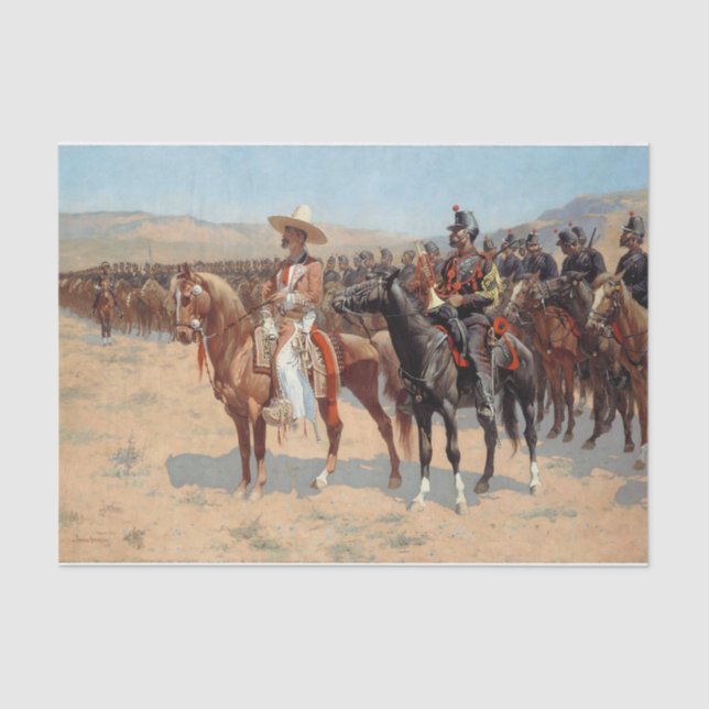 Papel De Seda The Mexican Major by Frederic Remington  (Frente )