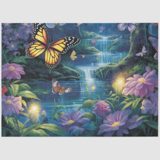 Papel De Seda The Moonlight Butterfly Series Design 13 (Frente )