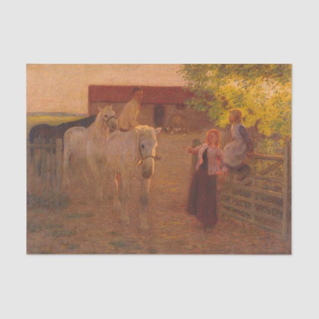 Papel De Seda The Old Gate de Edward Stott (Frente )