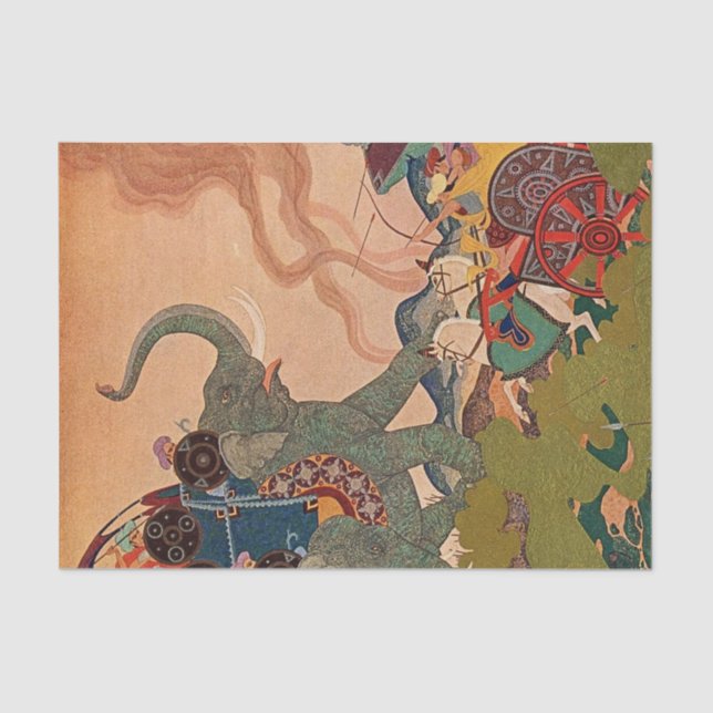 Papel De Seda "The Pearl Warrior" por Edmund Dulac (Frente )