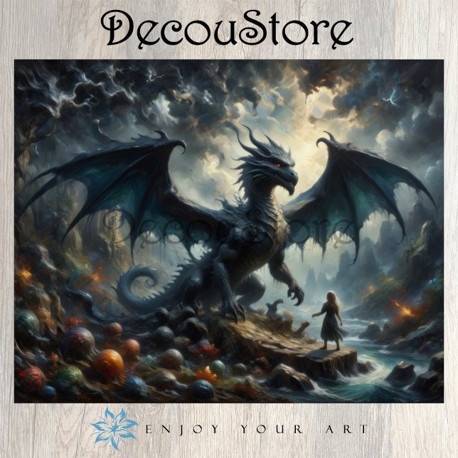 Papel De Seda The Silent Guardian Dragon Decoupage (Criador carregado)