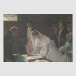 Papel De Seda The Wedding Register (por Edmund Blair Leighton)