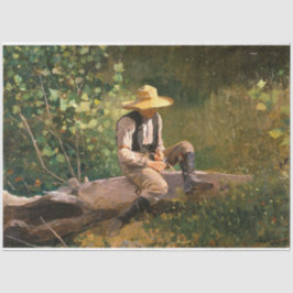 Papel De Seda The Whittling Boy (por Winslow Homer)