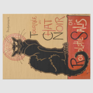 Papel De Seda Théophile Steinlen Le Chat Noir Decoupage