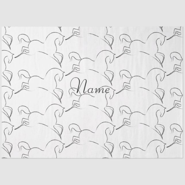 Papel De Seda Thunder_Cove Cavalo Selvagem (Frente )