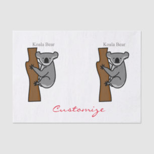 Papel De Seda Thunder_Cove da Árvore Subindo do Urso Koala