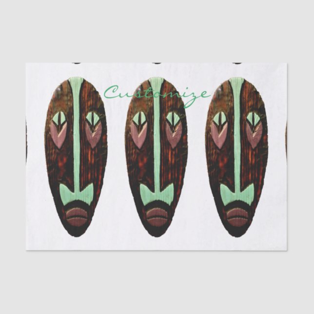 Papel De Seda Thunder_Cove de Máscara Longa Tiki (Frente )