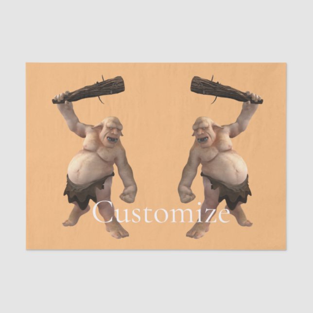 Papel De Seda Thunder_Cove do Troll Feio (Frente )