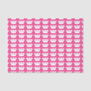 Papel De Seda Tiaras e coroas/rosa mais escuro