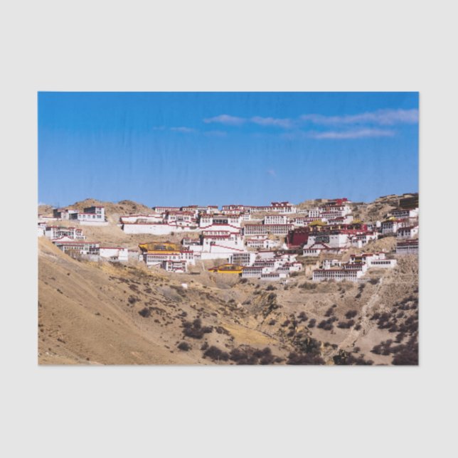 Papel De Seda Tibet - Ganden Buddhist Monastery (Frente )