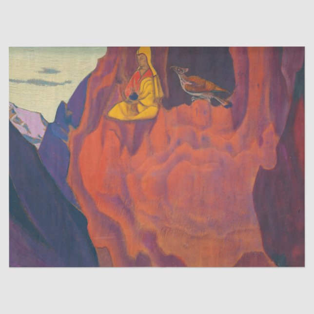 Papel De Seda Tidings of Eagle por Nicholas Roerich (Frente )