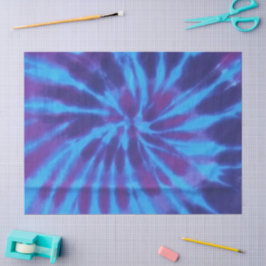 Papel De Seda Tie Dye Blue Teal Purple Hippipage
