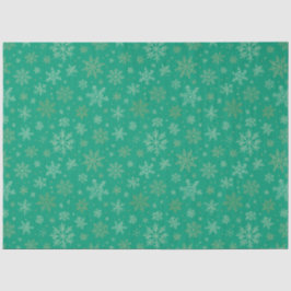 Papel De Seda Tiel com flocos de neve Dourados