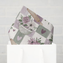 Tigela Floral Vintage Grade Roxa Verde 