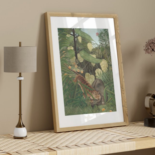 Papel De Seda Tiger Buffalo Jungle Foliage Ephemera Decoupage (Criador carregado)