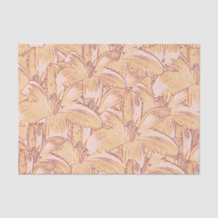 Papel De Seda Tiger Lily Sketch
