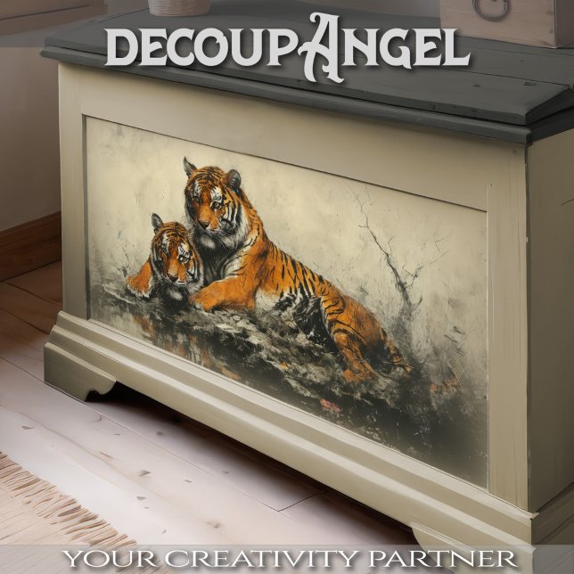 Papel De Seda Tiger Wild Spirit - Decoupage - (Criador carregado)