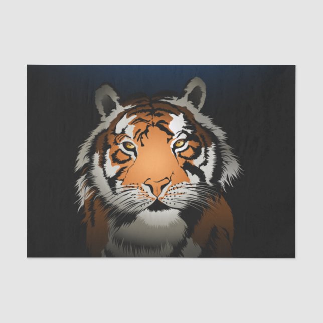 Papel De Seda Tigre à noite (Frente )