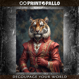 Papel De Seda Tigre dandy elegante na era vitoriana tardia