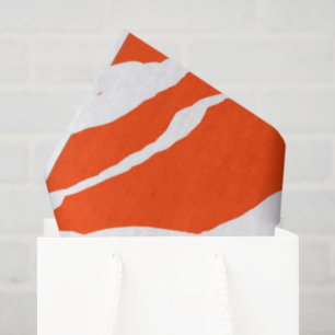 Papel De Seda Tigre MVB Design- Laranja e Branco