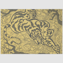 Tigre na selva (animal selvagem) (por Paul Ranson)