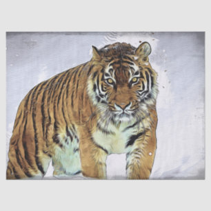 Papel De Seda Tigre Siberiano