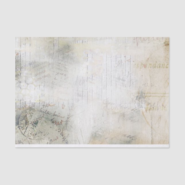 Papel De Seda Tijolo Antigo (Frente )