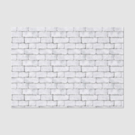 Papel De Seda Tijolos Brancos