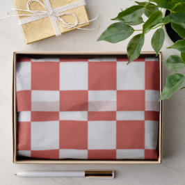 Papel De Seda Timeless Charm Red & White Checkered Cheerful 