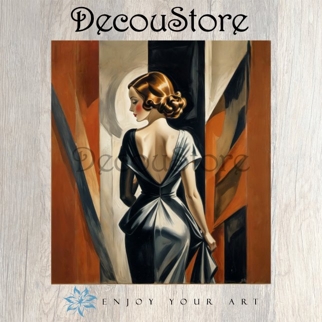 Papel De Seda Timeless Elegance – Vintage Fashion Illustration (Criador carregado)