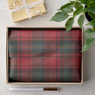 Papel De Seda Timeless Tartan Plaid Red Black Ralph Christmas