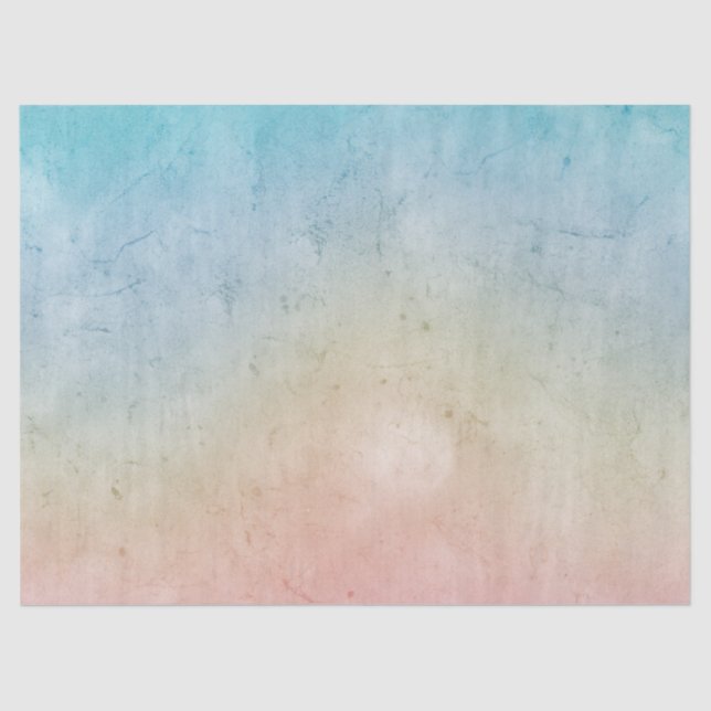 Papel De Seda Tinido de Aqua Rosa (Frente )