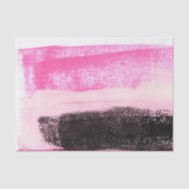 Papel De Seda Tinta-Abstrato preta, rosa-quente, vibrante