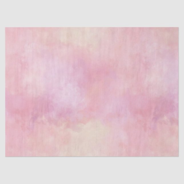 Papel De Seda Tinta Amarelo Cor-de-Rosa Esbranquiçada (Frente )