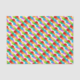 Papel De Seda Tinta do arco-íris dabs de aniversário tecido de p