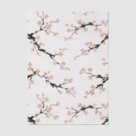Papel De Seda Tinta Sumi-E | Flor de Cerejeira |