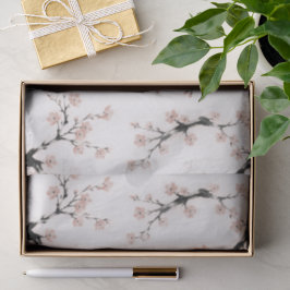 Papel De Seda Tinta Sumi-E | Flor de Cerejeira |