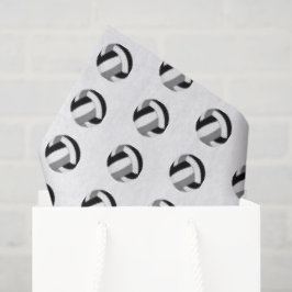 Papel De Seda tiny black gray volleyballs pattern