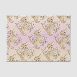 Papel De Seda Tipo de I'm da chihuahua de um design gráfico da