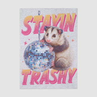 Papel De Seda Tipografia Humorística de Gambá Disco