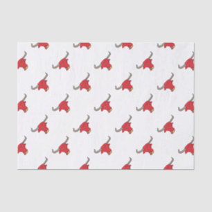 Papel De Seda Tiragem de Texas Longhorn Red Bull
